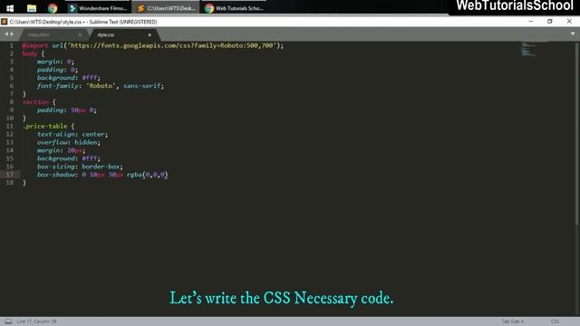 Interactive pricing UI Design Hover Effects with BootstrapCDN using HTML CSS | Web Tutorials School