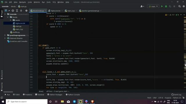 pygame tutorial python 3 | pygame games|| part-5