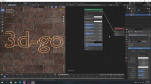 Неоновая надпись в Блендере