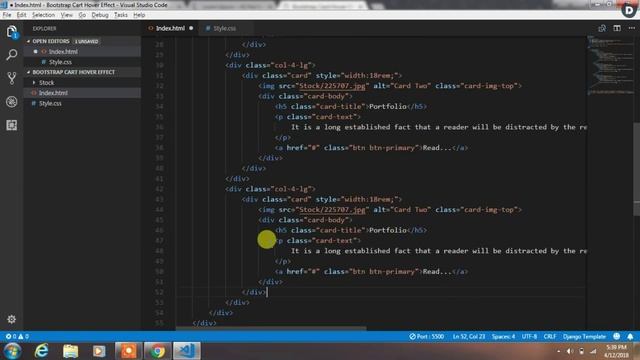 How to Create Bootstrap Card Hover Effect ( jQuery ) смотреть онлайн