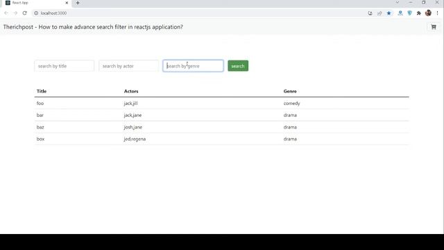 How to make advance search filter in reactjs application? смотреть онлайн