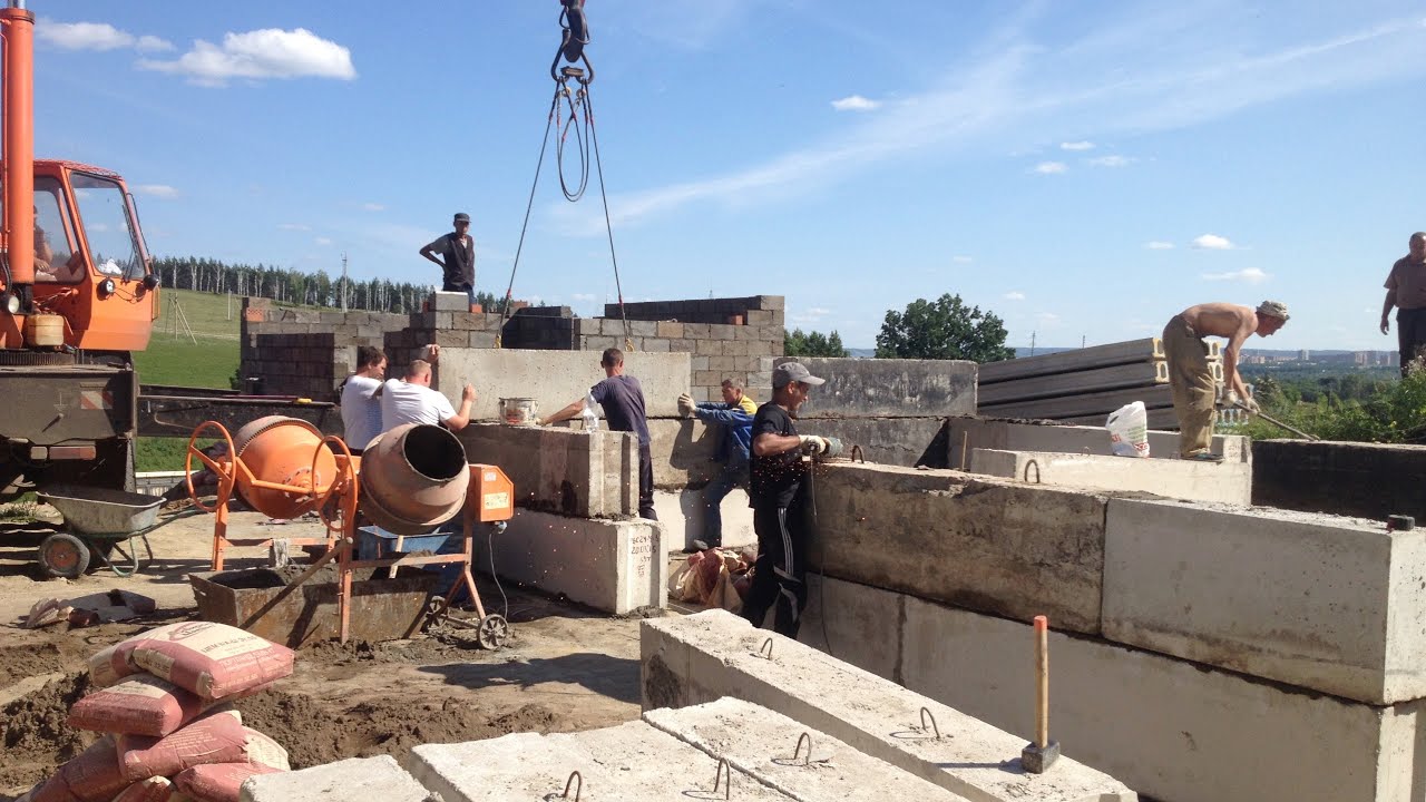 Фундамент на дом из газобетона! Цена вопроса? ? смотреть онлайн