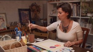 Уроки акварели для новичков №2 (часть2). Круги. Вливания.