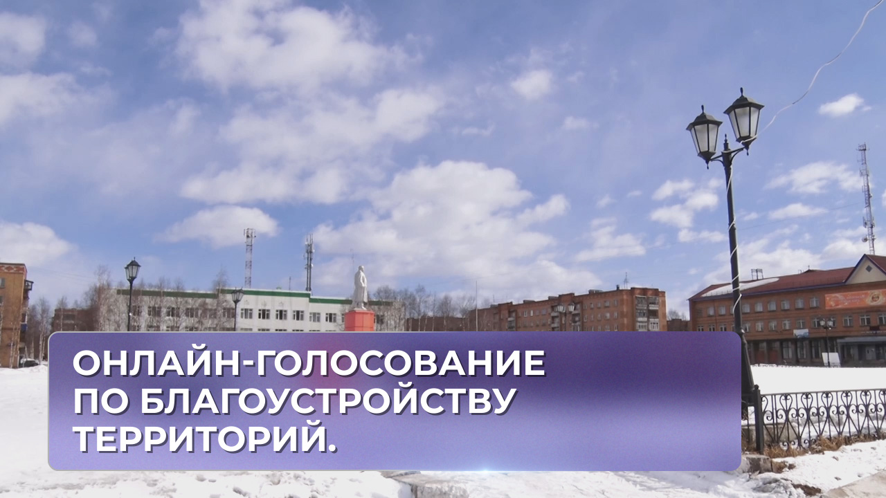 Онлайн-голосование по благоустройству территорий.