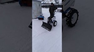 Уборка снега мотоблоком "НЕВА" МБ2 МультиАГРО