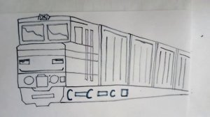 How to draw a train. Как нарисовать поезд.