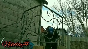 Перила из металла, своими руками. Metal railings, handmade.