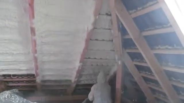 Утепление кровли скатной пенополиуретаном смотреть онлайн