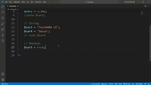 PHP Programming Lesson 7 - Data Types | Techසර LK