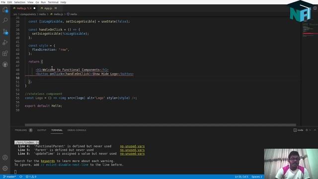 සිංහලෙන් React JS උගනිමු - #4 - Functional Components #reactjs #functional #components смотреть онлайн