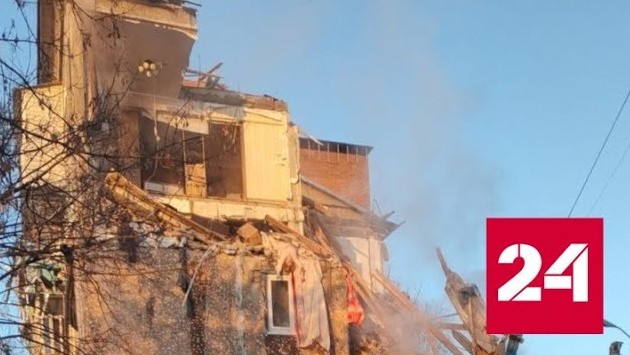 Очевидцы обнародовали кадры разрушенного взрывом газа дома под Тулой - Россия 24