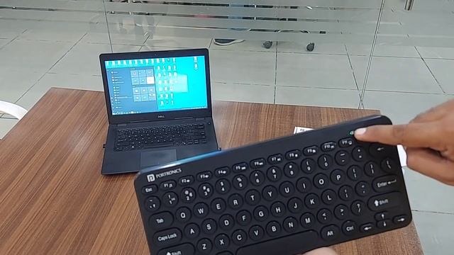 Unboxing of Portronics wireless Bluetooth multimedia keyboard Bubble POR 1677... смотреть онлайн