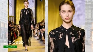 Elie Saab Мода Осень Зима 2023-2024 в Париже - Стильная одежда и аксессуары