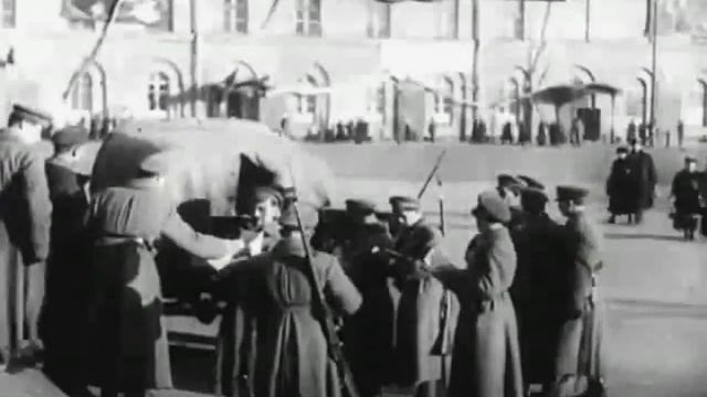 1918 год. Театральная площадь. Большой и Малый театр. Гостиница Метрополь.