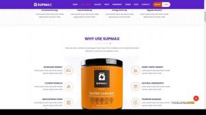 Supmax - Health and Supplement WordPress Theme sass responsive Build Website