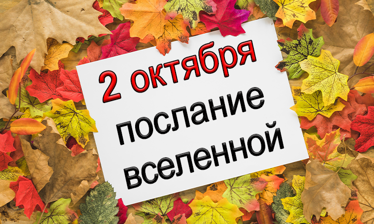 ПОСЛАНИЕ ВСЕЛЕННОЙ на 2 октября.*Эзотерика Для Тебя*