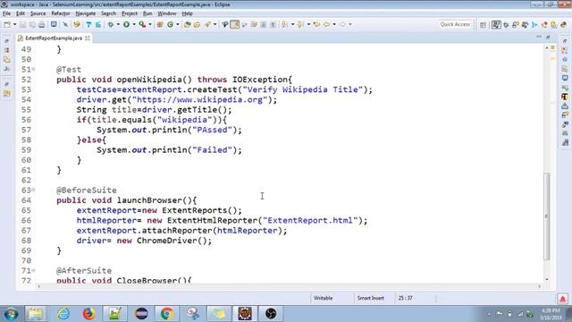 Creating beautiful reports using Extent Report for Selenium Test cases | Tamil