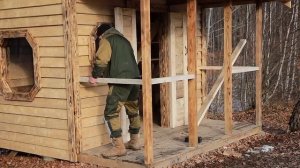 Хижина в лесу - СТРОИТЕЛЬСТВО УЮТНОЙ ЛЕСНОЙ ХИЖИНЫ