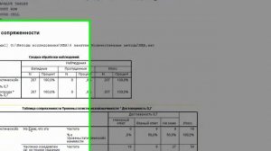 SPSS Таблицы сопряженности и критерии ч 1