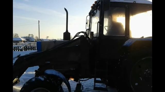 Запуск МТЗ 82 при 25 градусах мороза с подогревом смотреть онлайн