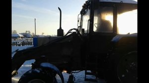 Запуск МТЗ 82 при 25 градусах мороза с подогревом