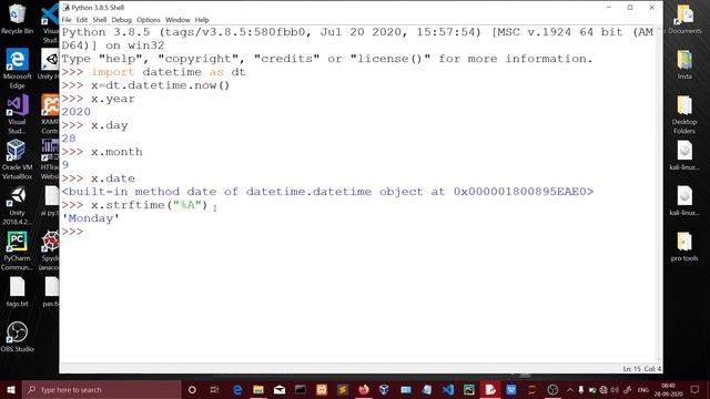 date and time inbuilt module in python (Tamil) | Quick Through