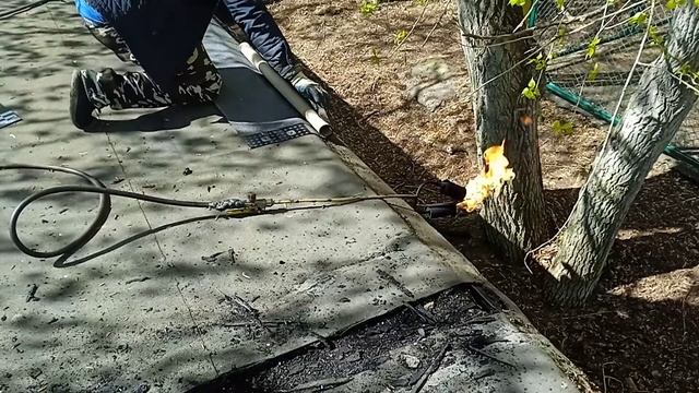 Ремонт крыши гаража с устройством отсечки