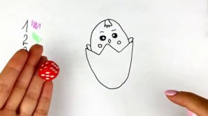 Как нарисовать цыпленка для детей How to draw chicken