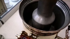 Тульский самовар на дровах 5 литров желтый цилиндр Самовары.ком(samovary.com)