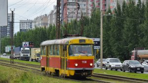 Трамвай Tatra T3SU-1138. Покатушки по Барнаулу.