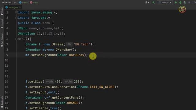 Java GUI #12 Menu and Submenu in java. Java Swing tutorial in Amharic.