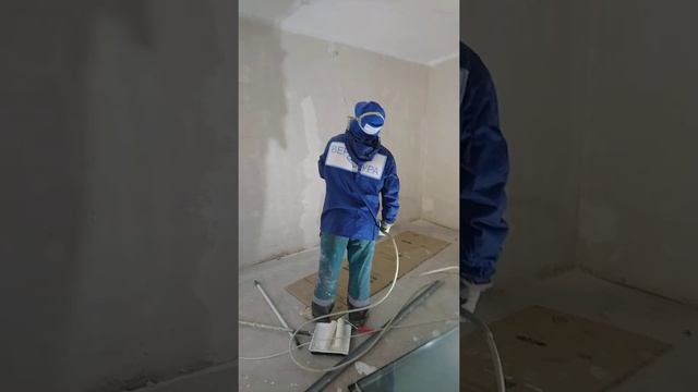 Безвоздушная покраска потолка смотреть онлайн