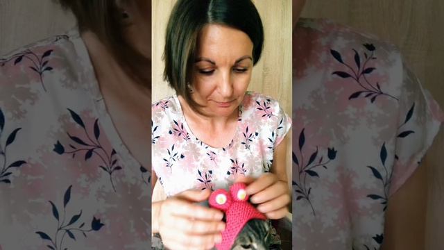 Вяжем. Шапочка с глазками