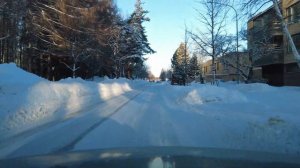 Driving in Joensuu. Finland 4K. 11.2.2023 (nice day)