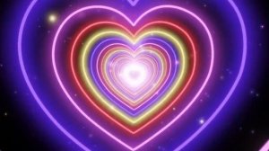 Фон эффект неоновые сердца.