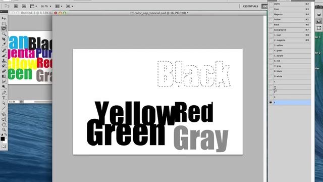 How to spot color separate for screen printing in Photoshop using CMYK смотреть онлайн