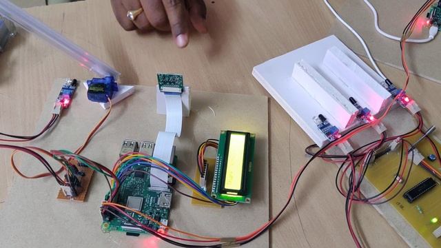 A N P R - with entrance and exit sections - parking slots indication Raspberry pi OpenCV Python смотреть онлайн
