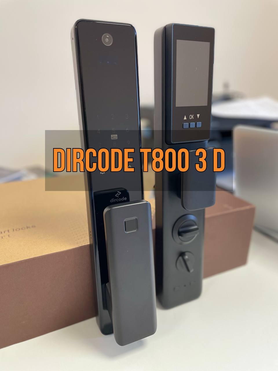 Face-id, видеоглазок, встроенный wi-fi - Биометрический замок Dircode T800 3D!