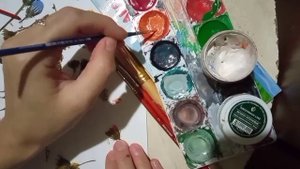 картина из сухих цветов