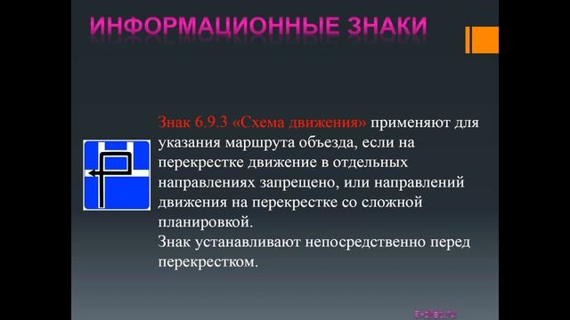 Дорожные знаки. Информационные знаки