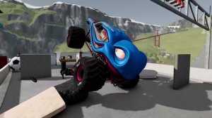 Monster Trucks VS Optimus Prime Crash Battle | BeamNG Drive - Griff's Garage