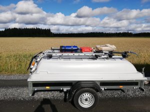 Багажник на крышку прицепа своими руками.