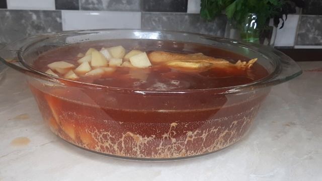 Борщ домашний. В духовке.