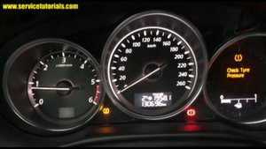 How to reset tire pressure monitoring system TPMS on Mazda CX5, Mazda 6, Mazda 3 in 4 steps