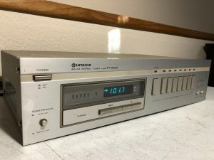 Тюнер Hitachi FT-5000 Винтажное радио AM FM HiFi Стерео Япония Ретро Серебристый-Япония-1979-год