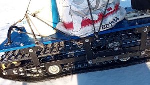 Самодельный мотобуксировщик на гусенице Буран МД. Доработки.