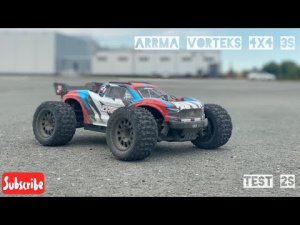 Arrma Vorteks 4X4 тест на 2S и замер TOP SPEED - ARRMA может !!! | poritor rc