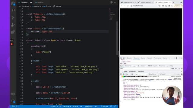 Entity Component System in TypeScript with Phaser 3 and bitECS - Part 1