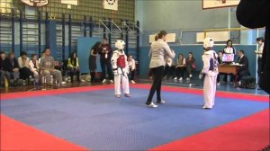 Taekwondo WTF. V Открытое Первенство района Кузьминки. 29.03.2015. Зубков-Уланов.