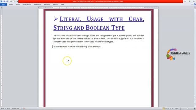 JAVA - Lecture 14 Floating point Literal Usage